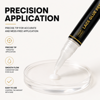 Stylo-colle portable 5 ml pour perruques en dentelle – Adhésif longue durée, résistant à l'eau, fixation forte pour perruques Lace Front