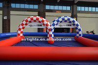 Piste de course gonflable avec impression de logo personnalisé, piste gonflable de karting quad stimulante