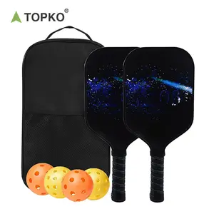 Juego de raquetas TOPKO, raqueta de tenis de playa para pádel deportiva y al aire libre, raquetas de Pickleball