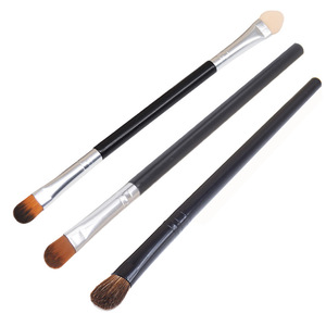 Juego de brochas para sombra de ojos, pelo de poni, cerdas de 1 cm, mango de plástico, herramienta de maquillaje para mezclar y aplicar sombra de ojos - Product Image 1