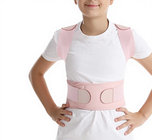 Ceinture de Correction Posturale Ajustable en Nylon pour Enfants, Soutien Dorsal Ouvert, Redressement des Épaules, Protection Contre la Cyphose - Product Image 1