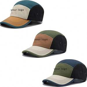 Casquette décontractée de baseball d'extérieur personnalisée respirante en sergé de nylon à 5 panneaux, design non structuré, pour hommes et femmes - Product Image 5