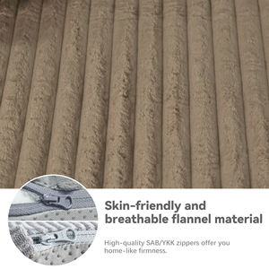 Sofá Seccional Modular Moderno en Forma de L de 100 Pulgadas, Sofá Tapizado Sin Estructura con Asiento Profundo, Color Marrón para Apartamento - Product Image 4