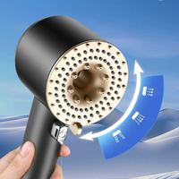 Pomme de douche à double turbine avec filtre pressurisé à 3 fonctions Vaporisateur portable à main pour robinetterie de salle de bain Accessoires