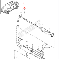 Ensemble d'extrémité de biellette avant gauche et droite de haute qualité 95534703221 95534703222 7L0422804C 2H0419803 pour VW Touareg Audi Q7 Cayenne