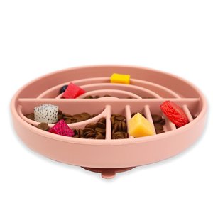 Fábrica Atacado Bom Preço Premium Outdoor Portátil Anti-choke Anti Slip <span class=keywords><strong>Pet</strong></span> Lento Lambendo Alimentador Tigela - Product Image 2