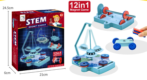 Nuovo arrivo hot science lab toy 12 in 1 magnet science game STEM <span class=keywords><strong>gioco</strong></span> educativo per bambini - Product Image 3