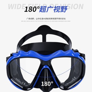 Máscara de Snorkel Asy con Visión Panorámica de 180 Grados, Antivaho, Gafas de Buceo para Adultos - Product Image 1