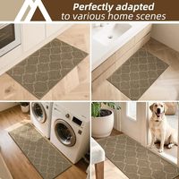 Modern Tufted Polypropylene Kitchen Sink Rug Washable Non Slip Mats 20x32 Absorbent Kitchen Runner Rugs for Kitchen Floor