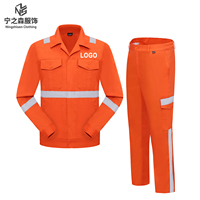 Ensemble de vêtements de travail réfléchissants haute visibilité, uniforme de travail, chemise et pantalon de chantier, tenue de travail haute visibilité