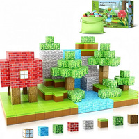 Mi Mundo de Bloques de Construcción Magnéticos Cuadrados, Juego de Bosque Original para Armar, Juguetes al por Mayor