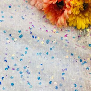Hilo de ciempiés de 5mm, tela de malla bordada con lentejuelas, técnica tejida, transpirable, recubierto de PE, escenario de boda, cojín de moda, zapatos para niños - Product Image 2
