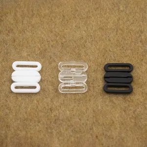 12mm Plastic Lingerie Accessory Bikini Front Closure Buckle Bra Clip