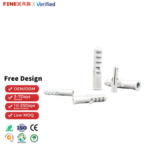 Kunststof wandplug 8x40mm grijs, expansieanker voor beton, baksteen, M4 M5 M6 bout - Product Image 5