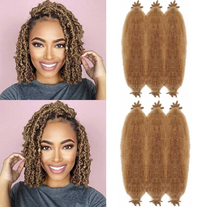 <span class=keywords><strong>Coiffure</strong></span> Chaude 24 Pouces Marley <span class=keywords><strong>Tresse</strong></span> Cheveux Femmes Africaines Twist Crochet Cheveux Extensions En Vrac Afro Crépus Bouclés Tressage Cheveux - Product Image 1