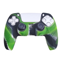 Housse de protection en silicone souple camouflage, antidérapante, avec design texturé ergonomique, respectueuse de la peau, pour PS5 DualSense