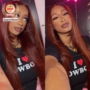 Ombre Nâu thẳng ren phía trước Tóc Giả lớp cắt Tóc Giả glueless lớp ren tóc giả tóc con người bướm cắt tóc tự nhiên chân tóc - Product Image 5