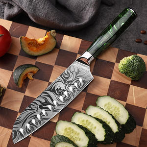 Juego <span class=keywords><strong>de</strong></span> <span class=keywords><strong>cuchillos</strong></span> <span class=keywords><strong>de</strong></span> Chef <span class=keywords><strong>de</strong></span> 8 pulgadas con patrón <span class=keywords><strong>de</strong></span> Damasco, cuchillo <span class=keywords><strong>de</strong></span> carne para el hogar <span class=keywords><strong>de</strong></span> acero inoxidable, resina para <span class=keywords><strong>Amazon</strong></span>, cuchillo especial transfronterizo para chefs - Product Image 3