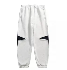 Özel Logo ham Eged koşu pantolon egzersiz koşu Sweatpants alıştırma külodu erkekler için