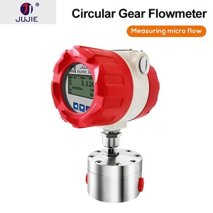 Termômetro de engrenagem 4-20ma, medidor de fluxo pequeno com cola para óleo óleo querosene xarope mel - Product Image 2