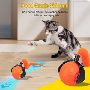 <b>Interactive</b> Eco-Friendly 360 Smart Automatic Rolling <b>Cat</b> Ball <b>Toy</b> with Speedy Tail 2.0 PC+Silicone Material 5cm Size - Product Image 4