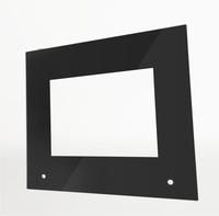 Panel de vidrio para horno microondas endurecido de diseño personalizado de alta calidad, Panel de puerta de horno eléctrico, vidrio de pantalla de seda de alta temperatura