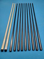 Permukaan Bagus, Kelurusan Sempurna, Shaft Cue Elf Serat Karbon, Blank Shaft Cue Serat Karbon, Shaft Cue Serat Karbon