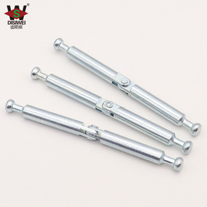 Barra de conexión plegable de doble cabezal Disiwei de 84 mm, chapada en zinc, para conector de puerta de armario y muebles - Product Image 3