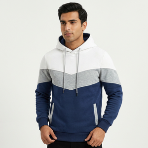 OEM ODM Men's 100% Cotton 420gsm Velour Half Zip Hoodie Custom Puff & Digital Printing Logo Plus Size <b>Waterproof</b> for Winter - Product Image 1