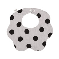 Bavoir en gaze de coton pur de classe A pour bébé, motif pétale 360 degrés, absorbant la salive