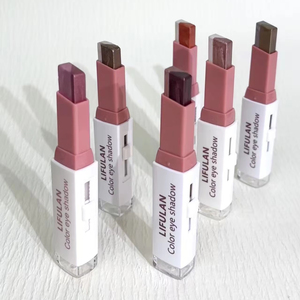 Explosions transfrontalières Liner à lèvres neutre sans logo Stylo à lèvres à double tête Rendu des couleurs étanche Eyelin multifonctionnel - Product Image 2