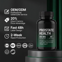 OEM/ODM Marque Privée Santé de la Prostate 850mg Capsules Haute teneur en protéines Soutien du flux urinaire et de la vessie Bien-être masculin Extrait à base de plantes Adulte
