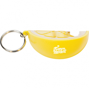 Tùy chỉnh mở chai chanh hình dạng nêm mở chai Keychain Lime lát Móc chìa khóa mở chai - Product Image 6