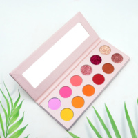 Livre de fards à paupières, étui simple, Palette d'ombre à paupières Vegan, étiquette privée