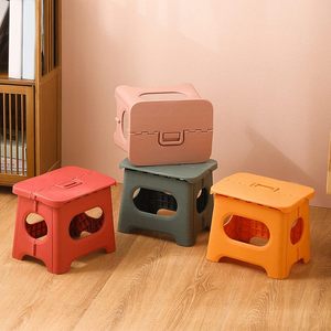 Heavy Duty Folding <b>Stool</b> Large Plastic Step <b>Stool</b> for Adults 90kg Capacity Non-slip Collapsible Chair for Home Kitchen <b>Garden</b> - Product Image 2