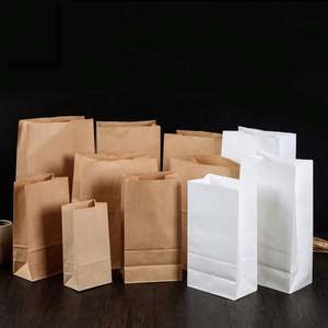 Sacs plats en tissu non tissé brun personnalisés, recyclables, imprimés en offset, taille personnalisée pour pizza et sushi - Product Image 2