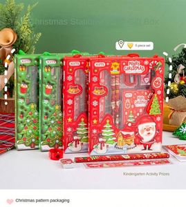 Promoción al por Mayor, Juego de Papelería de Lápices de Dibujos Animados Kawaii, Artículos Escolares de Fantasía, Regalos de Navidad para Niños Estudiantes - Product Image 4