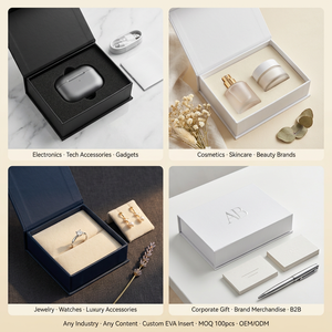 Custom Luxury Magnetic Paper Packaging <b>Box</b> for Perfume Skincare <b>Makeup</b> Nail Polish Oil Skin Care Serum - Product Image 3