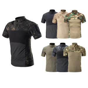 Drop Shipping maglietta tattica mimetica da uomo manica corta ragazzo <span class=keywords><strong>CS</strong></span> giochi T-Shirt cotone mimetico da uomo camicie morbide traspiranti - Product Image 5