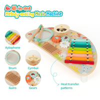 Wooden Pounding Game Multi Function Percussion Instrument Kids Early Education Multi-Functional Wooden Toddler Music Toys