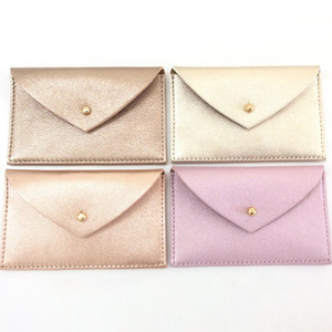 Wholesale custom PU leather coin <b>purses</b>, Korean style fresh and <b>cute</b> coin organizers, creative portable envelope pouches. - Product Image 2