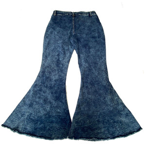 Nuevo Diseño, Estilo Moderno, Jeans de Cintura Alta para Mamá, Jeans de Campana a la Moda, Pantalones de Campana Vaqueros, Jeans de Campana para Mujer - Product Image 1