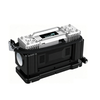 Pompe à air pour voiture, double cylindre, gonfleur de pneus portable 12V 150PSI, éclairage LED, arrêt automatique, surveillance de la pression des pneus préréglée, certifié CE