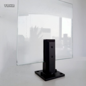 TAKA Kẹp Trụ Thủy Tinh Điều Chỉnh Được Bằng Thép Không Gỉ Màu Đen Cho Hàng Rào Nghèo Cầu Thang Lan Can Lan Can Kính - Product Image 1