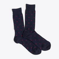 Chaussettes classiques classiques personnalisées requin homme d'affaires de bureau bleu bambou