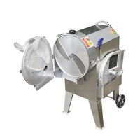 Dezoton Commerciële Fruit- en Groentensnijmachine voor het snijden, hakken en in blokjes snijden van aardappelen, uien, wortelen en wortelgewassen.