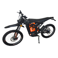 Moto tout-terrain électrique à moteur central 72V 3000W, vitesse 85 km/h, autonomie 85 km, homologation EEC COC, frein hydraulique 4 pistons, pneus CST pour l'aventure hors route