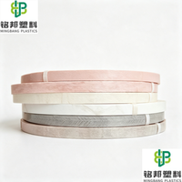 Bande de chant flexible en PVC de qualité supérieure, personnalisable OEM, effet bois, pour bordure de meubles en MDF et panneaux de particules pour la maison et le bureau