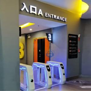 Torniquete de Parque de Atracciones, Puerta de Control de Entradas, Puerta Rápida para Exteriores, Barrera Óptica con Código QR, Barrera de Solapa de Acero Inoxidable 304 de Alto Flujo - Product Image 5