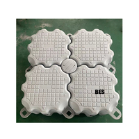 Vente en gros 20FT Conteneur flottant Cubes 240 Ensembles en plastique Bloc modulaire 50*50*40cm pour Pontoon Bridge Jetski Dock
